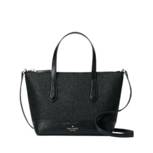 Kate Spade Lola Shimmy Black Glitter Small Satchel Crossbody Bag Purse Designer